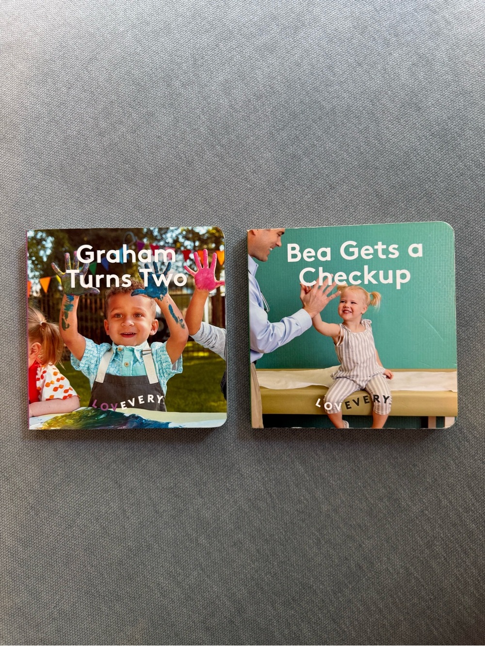 Lovevery books - Graham Turns Two & Bea Gets a Checkup - Set of 2